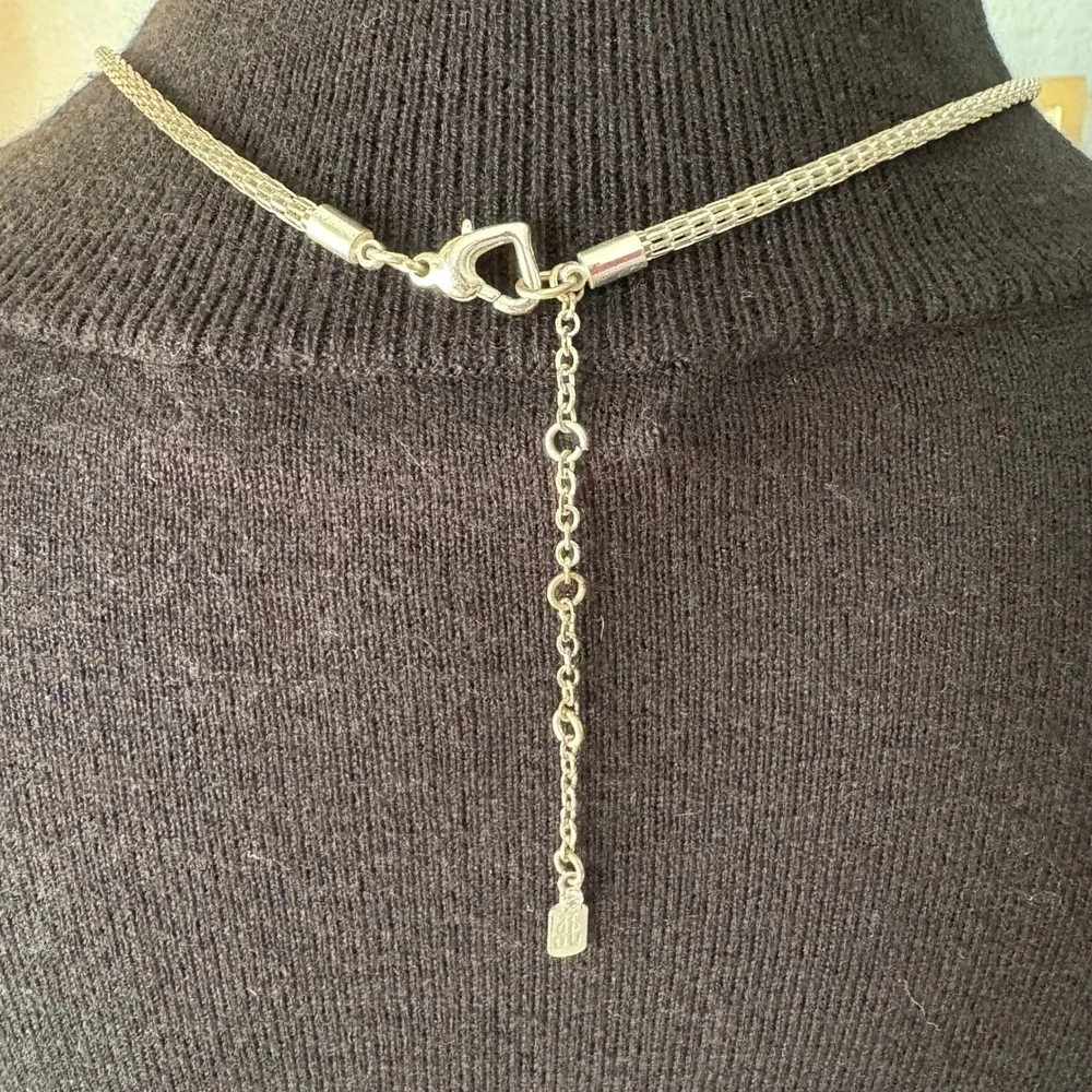 Silver Tone Tree of Life Pendant Long‎ Necklace Adjustable Chain